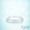 Smoothie Cup Flat Lids Ireland - 95mm clear plastic lids for cold drink cups