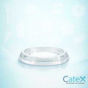Smoothie Cup Flat Lids Ireland - 95mm clear plastic lids for cold drink cups