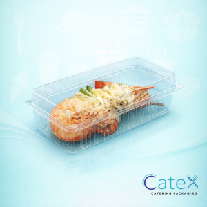 Traitipack Rectangular Containers Ireland - Bulk pack of 240 clear 206x115x40mm PET plastic boxes