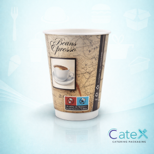 Traveller Double Wall Hot Cup 12oz Ireland with superior insulation for cafes