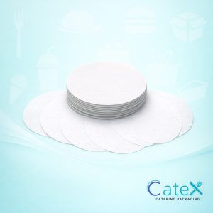 Bulk pack of 3000 white waxed burger separator discs 4 inch 100mm diameter