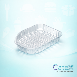 WB7 Padded Clear Whole Bird Trays Ireland - Bulk pack of 344 absorbent 228x170x38mm trays