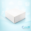 White Folding Cake Boxes Ireland - Bulk pack of 250 plain white 7x7x4 inch bakery boxes