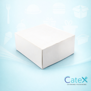 White Folding Cake Boxes Ireland - Bulk pack of 250 plain white 7x7x4 inch bakery boxes
