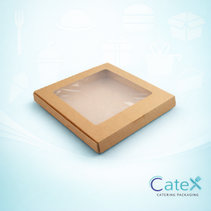 Windowed Food To Go Boxes Ireland - Kraft boxes with clear viewing window