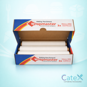 Wrapmaster 450mm Baking Parchment Ireland - Bulk pack of 3 professional 50m refill rolls