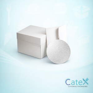 10 inch round silver embossed cake cards with a 1.5mm thickness for professional cake presentation