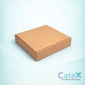 12 inch natural brown kraft corrugated cardboard pizza box for eco-friendly large pizza delivery
