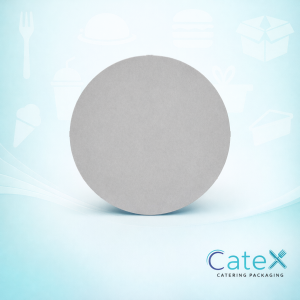 A stack of 12 inch corrugated cardboard pizza discs for an Irish takeaway business