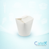 Standard 16oz white tub noodle boxes made from 320GSM paperboard for takeaway