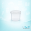 770ml clear round plastic food container with tamper-evident ring lock lid for deli and retail use