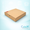 9 inch natural brown kraft corrugated cardboard pizza box for eco-friendly food delivery