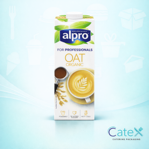 Case of 8 Alpro Oat Organic For Professionals 1 Litre cartons for barista use in Irish specialty coffee shops