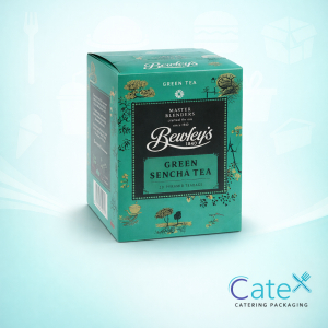 Box of Bewley’s Green Sencha tea bags pack of 20 featuring compostable pyramid bags and Chinese tea leaves