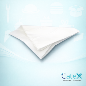 Stack of white bleached greaseproof paper sheets 11 x 20 inch for food service