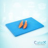 Professional 18x12 inch blue chopping board colour-coded for raw fish and seafood preparation