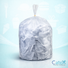 Roll of heavy duty clear refuse sacks size 26x44 for security and recycling waste management in Ireland