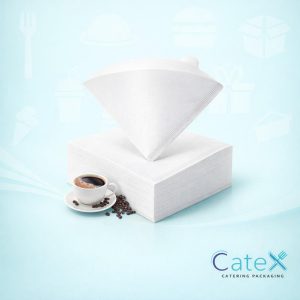Pack of 100 unbleached coffee filter papers size 02 for V60 pour over coffee makers in Ireland specialty cafes