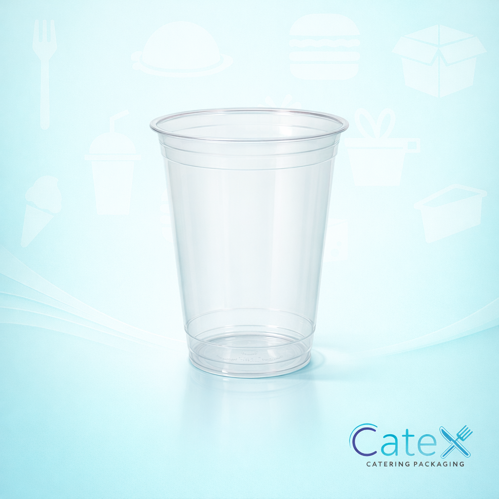 Clear and paper cold drink cups and lids for juices, smoothies, and event catering in Ireland