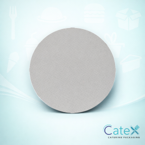 Natural corrugated cardboard pizza discs for fresh pizza presentation and industrial production in Ireland