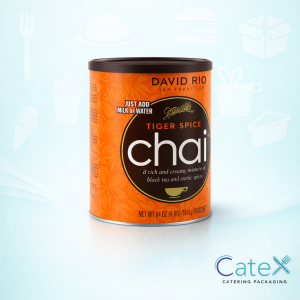 Large 64oz tub of David Rio Tiger Spice Chai tea powder for catering and cafes