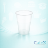 Clear disposable plastic beer glasses in pint and half pint sizes for events and festivals