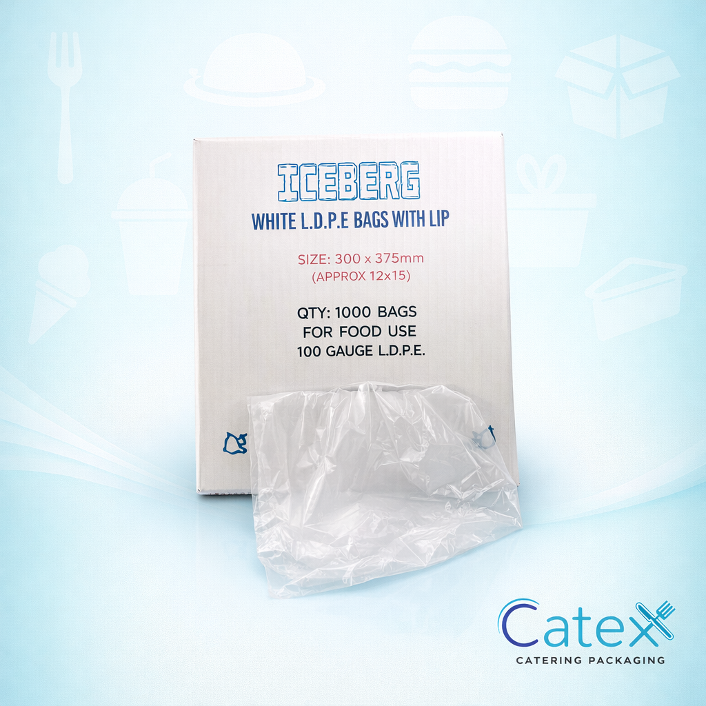 Everest 12x18 inch heavy duty LDPE freezer bag 25 micron for commercial food storage