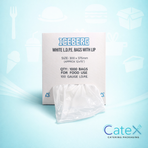 Bulk pack of 3000 Everest 10x12 inch LDPE freezer bags with 25-micron thickness for commercial food storage