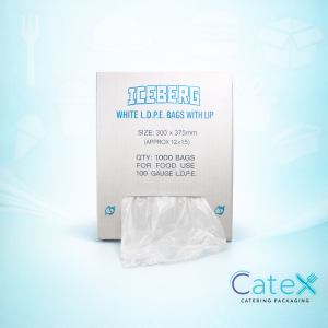 Bulk pack of 3000 Everest 12x18 inch LDPE freezer bags with 25-micron thickness for commercial food storage
