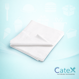 Large ream of 480 heavy-duty white imitation greaseproof paper sheets 18 x 28 inch 32GSM for Irish catering