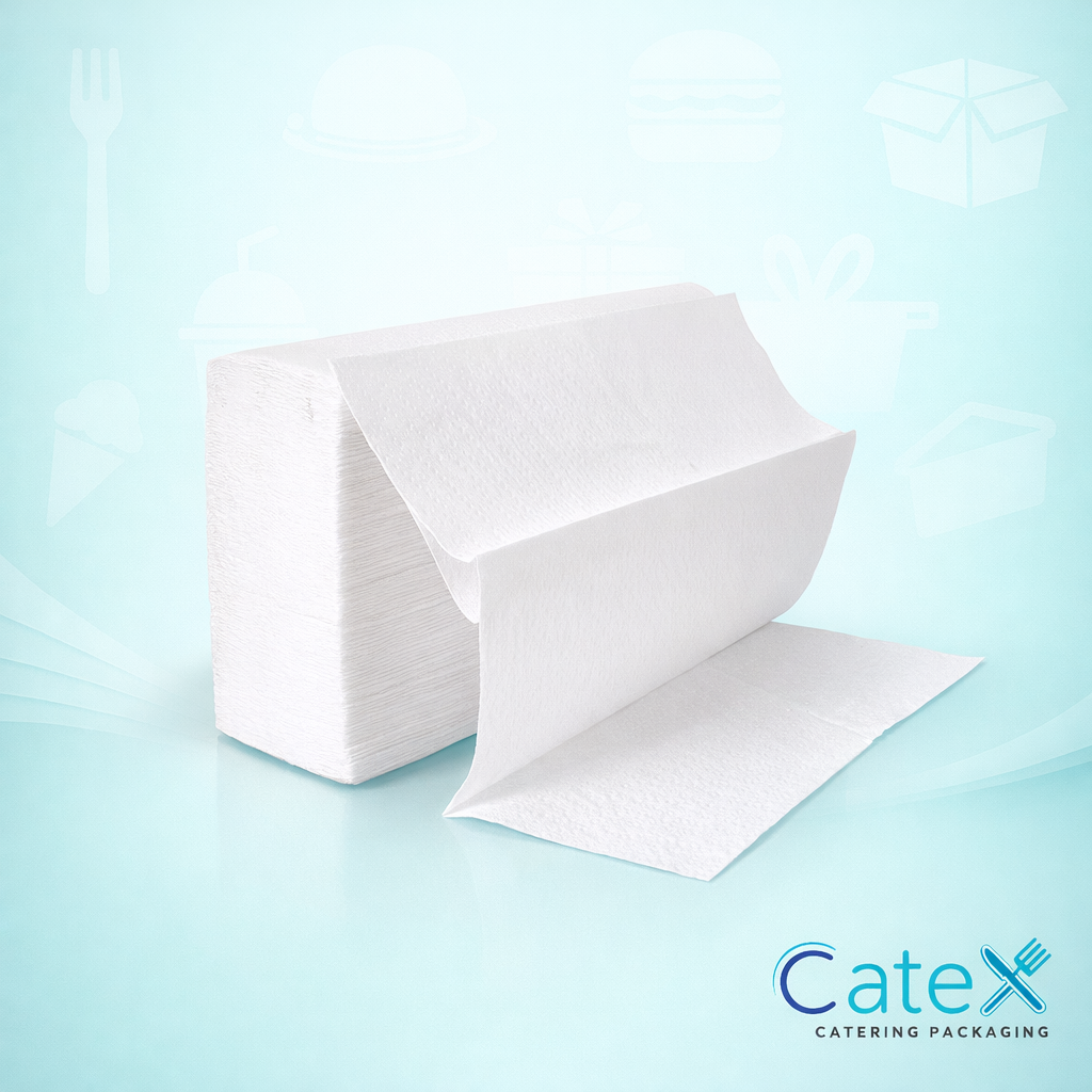 Interfold Xpress hand towels 2ply white 2400 sheets for H2 multifold and zig zag dispensers