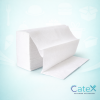 Case of Interfold Xpress 2-ply white hand towels with Z-fold design for commercial dispensers