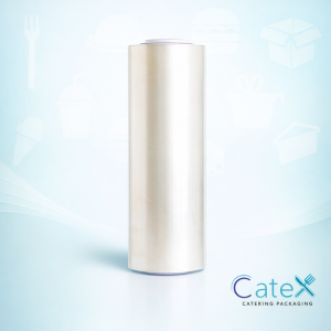 Single industrial roll of Linalta SL Film 380mm x 1500m with 9MU thickness for professional food wrapping