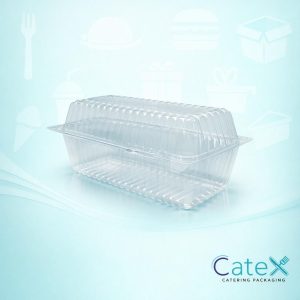 Patipack 2 Cavity Hinged Pastry Containers Ireland - Bulk pack of 600 clear 10H65AL bakery boxes