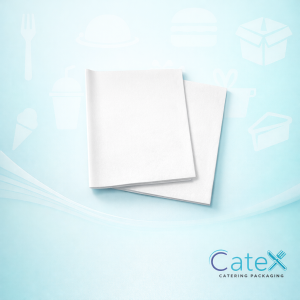 Pack of 1000 plain newsprint greaseproof paper sheets measuring 20x28 inches