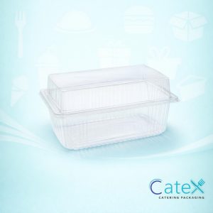 Plastic Hinged Pound Cake Containers Ireland - Bulk pack of 290 clear loaf cake pods