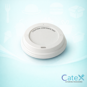 Bulk pack of 1000 Seda white dome hot cup lids for 8oz takeaway coffee cups