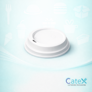 Seda white dome hot cup lids 1000 pack with secure dome and spill-guard for takeaway in Ireland