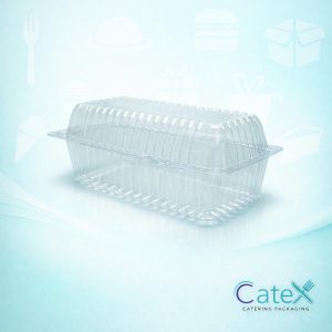 Single Portion Cake Containers Ireland - Bulk pack of 405 clear individual 100x100x70mm bakery pods