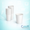 Premium white matte double wall coffee cup with insulated design for hot beverages