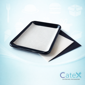 Stack of professional white meat saver paper sheets for butcher display and meat preservation