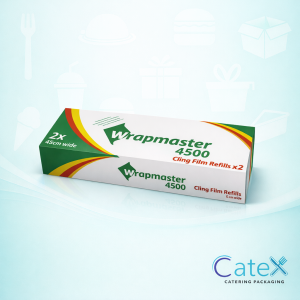 Genuine Wrapmaster 4500 cling film refill roll model WM4500 measuring 450mm by 300m