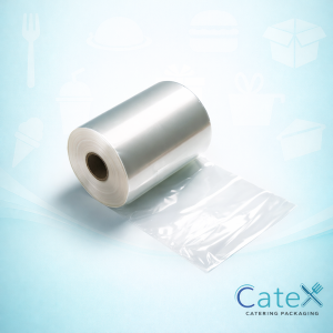 Industrial roll of Zenium SL overwrapping film 380mm wide by 2000 metres long