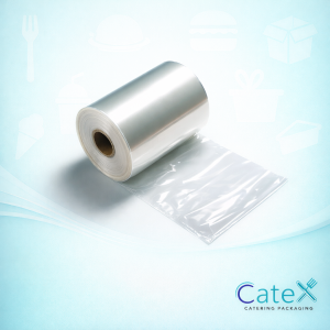 Industrial roll of Zenium SL clear overwrapping film 400mm wide by 2000 metres long 10 micron