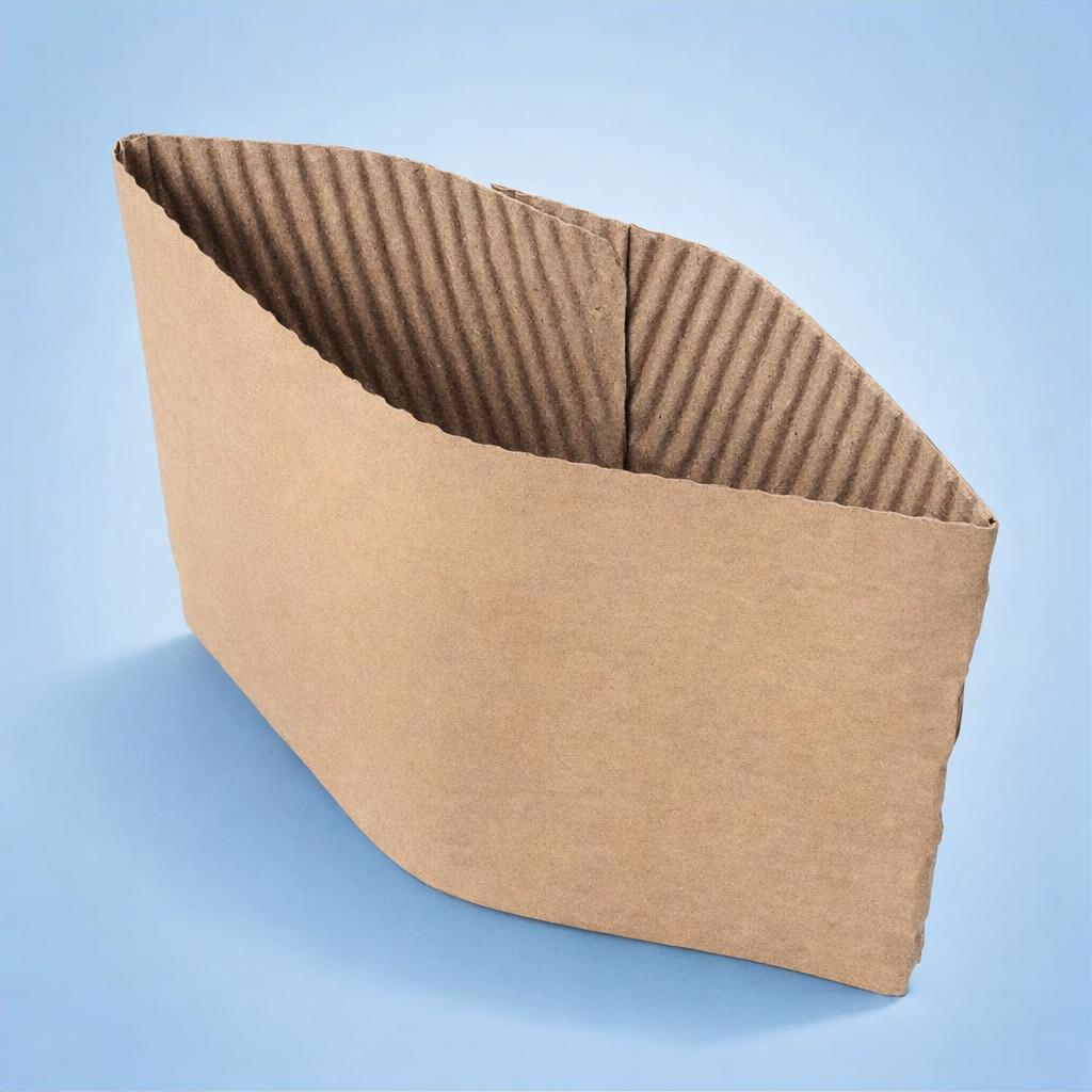 Compostable Kraft 10oz Cup Sleeves - for Catering Service - Image 4
