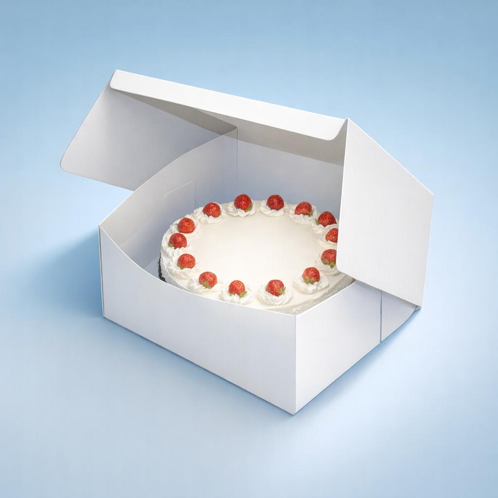 10 x 10 x 4inch Cake Boxes - for Bakery Display - Bulk Catering Supply - Image 3