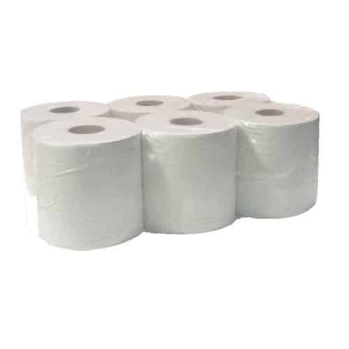 Centrepull Hand Towel Roll White 2ply 6 Pack Catex.ie